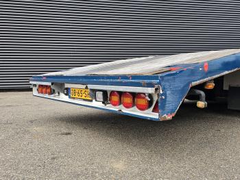 SEMI TRAILER / EXTENDABLE / 2 X STEERING AXLE / WHEEL WELL / RAD MULDE